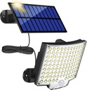 LED solárne svietidlo s pohybovým senzorom, vonkajšie halogénové vodeodolné