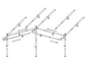 Rúrkový rám predsiene 905-1155cm Oceľ R. 11-20