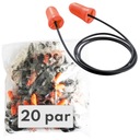 Zátkové chrániče sluchu uvex Com4-fit so šnúrkou, 20 párov