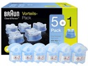 Tekutina na holenie BRAUN CCR náhradná náplň 6 ks CLEAN RENEW