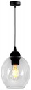 Sklenená závesná stropná lampa Loft LED luster