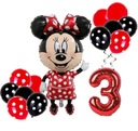 BALOONS narodeninový set pre 3-ročné deti MINI MINNIE MOUSE