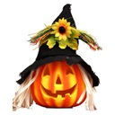 Osvetlený halloweensky penový lampáš s