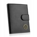 Pánska kožená peňaženka Betlewski čierna veľká RFID ako darček + certifikát