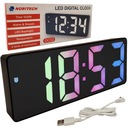 ELEKTRONICKÉ LED HODINY, FAREBNÝ STOJACÍ BUDÍK