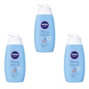 NIVEA BABY tekutý šampón do kúpeľa pre deti, 3 ks