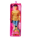 Bábika Barbie Fashionistas - Ken Hoodie farebný opasok