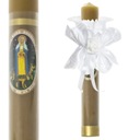 Svietnik z vosku s Pannou Máriou Sviečkovou + Dekorácia Ochranný odkvapkávač na sviečku