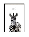 OBRAZ SO ZVIERATKAMI DREVENÝ PLAGÁT ZEBRA