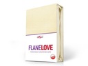 Flanelová plachta bez gumičky 220x210 ekri