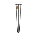 MORIA DESIGN Masívna kovová nábytková noha k stolu Nohy vlásenky 61 cm fi 12mm