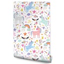 Tapeta pre dievčatá Colorful UNICORNS Rainbow