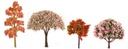 Balenie stromčekov Listnatý les 02 mierka H0 1:87 20 ks