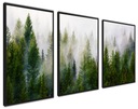 Zarámované plagáty, moderné VEĽKÉ obrazy lesnej hmly