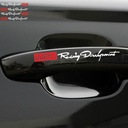 WRC Ar biele a červené nálepky WRC grip