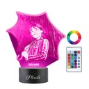 3D LED nočná lampa streda gravírovanie mena darčeka