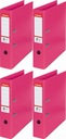VIAZAČ A4 75mm ŠIROKÝ S PÁKOU VYZTUŽENÝ Esselte No.1 FUCHSIA x 4