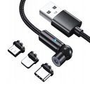 MicroUSB USB-C Lightning USB kábel 360 stupňový 2m