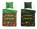 Obliečky 160x200 Glow in the dark Pixele Game