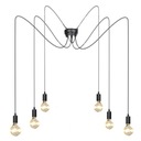 LUSTROVÁ LAMPA KOVOVÁ SPIDER SPIDER LOFT 1-16 RAM 4m