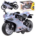 Diecast model Motocykel s povrázkovou hračkou ZA3933