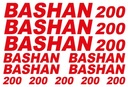 BASHAN 200 Nálepky na štvorkolku Sada 1