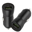 Nabíjačka do auta 1x USB-C 1x USB 20W čierna