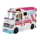 MATTEL Barbie ambulancia mobilnej ambulancie svetlo a zvuk HKT79
