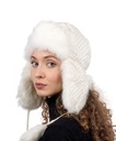 Teplá zimná pilotná čiapka Ecru dámska Ushanka