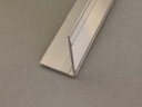 Hliníkový vlnitý uholník 40x25x2,5mm, dĺžka 100cm