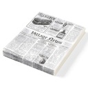 Pergamenový papier na teplé občerstvenie, potlač novín, 250x350 mm, 500 ks. Heh
