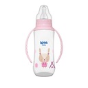 Fľaša na kŕmenie WEE BABY PP 270ml 6m+ ružová