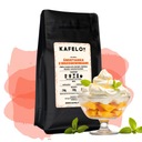 Zrnková káva ochutená 1 kg KRÉM S BROSKAŇAMI, čerstvo pražená Arabica