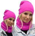 Dámsky set, BURNISH HAT, módna alpaka, zaujímavá fuchsiová farba - AL1
