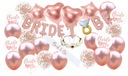 Bride to Be BALLOONS v sade na rozlúčku so slobodou pred svadbou s Wianek Sash