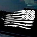 Reflexná farba na karosériu v bielom štýle 2017 s americkou vlajkou