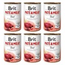BRIT Pate & Meat Dog Beef hovädzie 6x400g