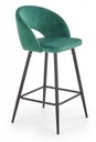 Barová stolička, H96 barová stolička, zelená