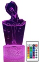 3D LED BALETNÁ LAMPA BALETNÉ ŠATY NOČNÁ LAMPA 16 FARIEB PREMIUM + DIAĽKOVÉ OVLÁDANIE