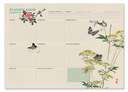 Lekčný plán A3 Japonský kvet týždenný plánovač