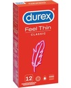 Kondómy Durex Feel Thin Classic 12 kusov