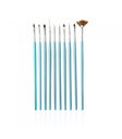 Neess Nail Art Brush Set 4069 1 bal. - 10 ks