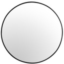 okrúhle nástenné zrkadlo 50 CM TENKÝ ČIERNY RÁM