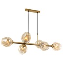 Závesné svietidlo Italux Borgo PND-30843-6 GD+AMB