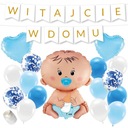 VITAJTE HOME SET BANNER nápis VÍTAJTE chlapčeka BALÓNKY vitajte
