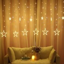 Lampy Light Curtain Stars 138LED viacfarebné
