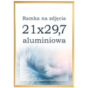 A4 fotorámik 21x30 hliníkový zlatý
