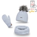 Zimná súprava PaMaMi: čiapka, šál a rukavice