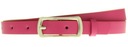 Dámsky kožený opasok FUCHSIA, strieborná pracka, KOŽA