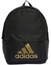 Pánsky školský batoh Adidas classic, čierno-zlatý, A4